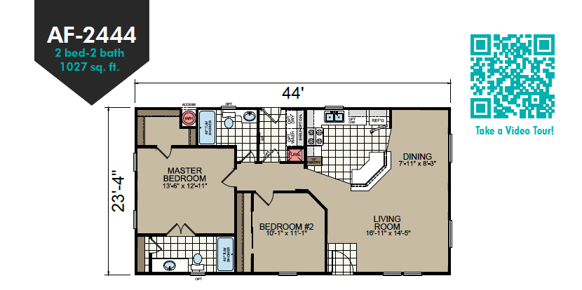 AF-2444 Floor Plan - Redman Homes American Freedom Series