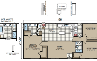 AF-2856E Floor Plan - Redman Homes American Freedom Series