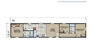 CN671 Floor Plan - Atlantic Homes Central Great Plains Series