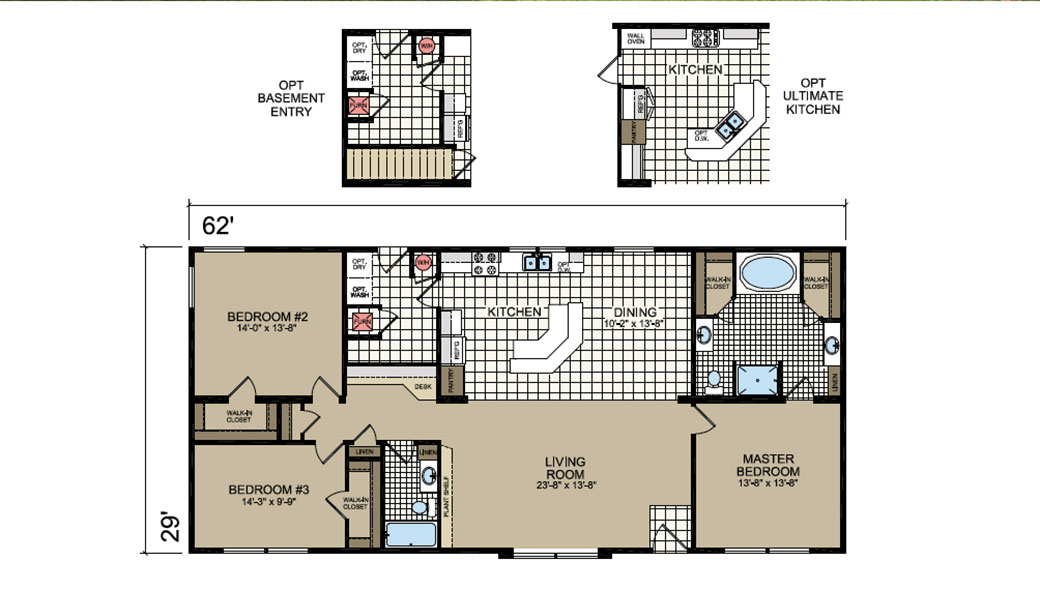 P-130 Barrington Floor Plan - Atlantic Homes Lifestyle Series