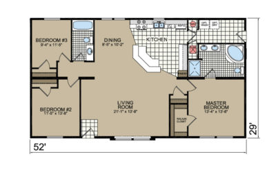P-648 Floor Plan - Stockwell Atlantic Homes Lifestyle Series
