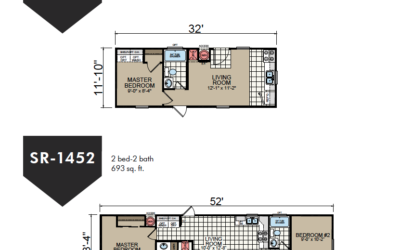 SR-1232 | SR-1452 Redman Homes Floor Plans