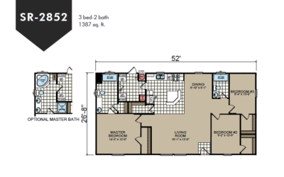 SR-2852 Redman Homes Sunrise Series Floor Plan