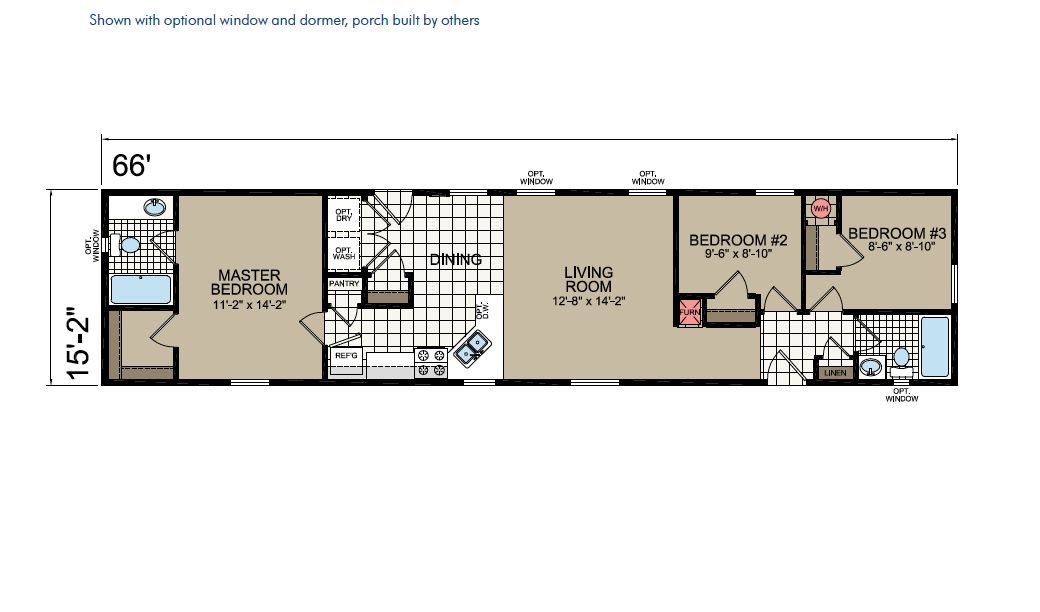 CN667 Floor Plan - Atlantic Homes Central Great Plains Series