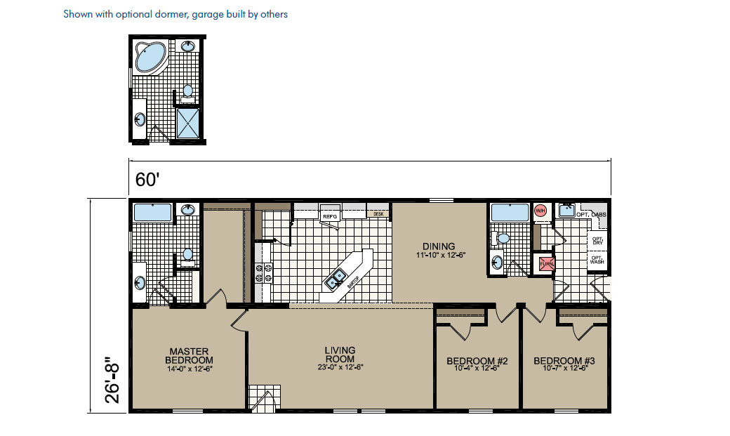 CN860 Floor Plan - Atlantic Homes Central Great Plains Series