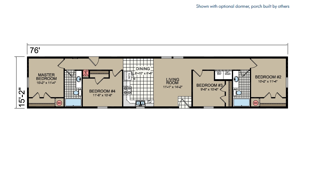 GA48 Floor Plan - Atlantic Homes Central Great Plains Series