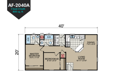 AF-2040A Floor Plan - Redman Homes American Freedom Series