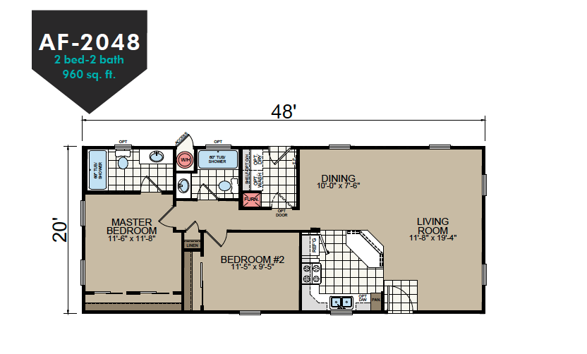 AF-2048 Floor Plan - Redman Homes American Freedom Series