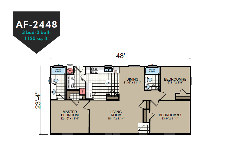 AF-2448 Floor Plan - Redman Homes American Freedom Series