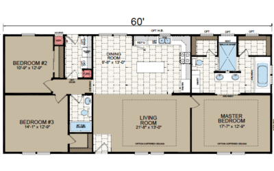 AF-2860E Floor Plan - Redman Homes American Freedom Series