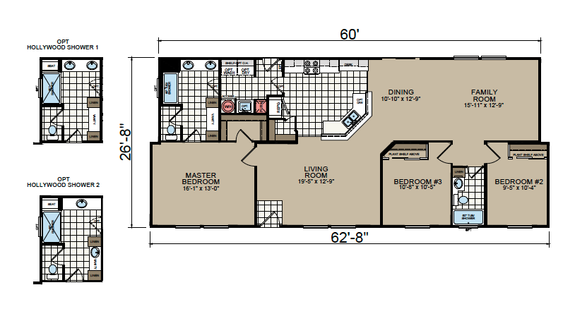 AF-2863A Floor Plan - Redman Homes American Freedom Series