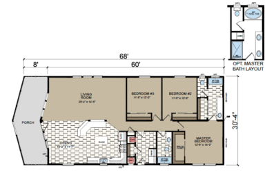AF-3263 Floor Plan - Redman Homes American Freedom Series