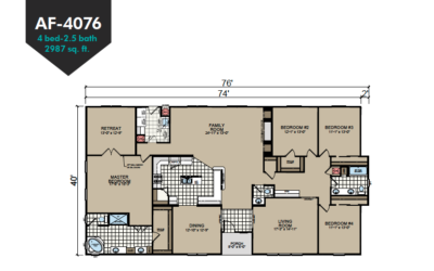 AF-4076 Floor Plan - Redman Homes American Freedom Series