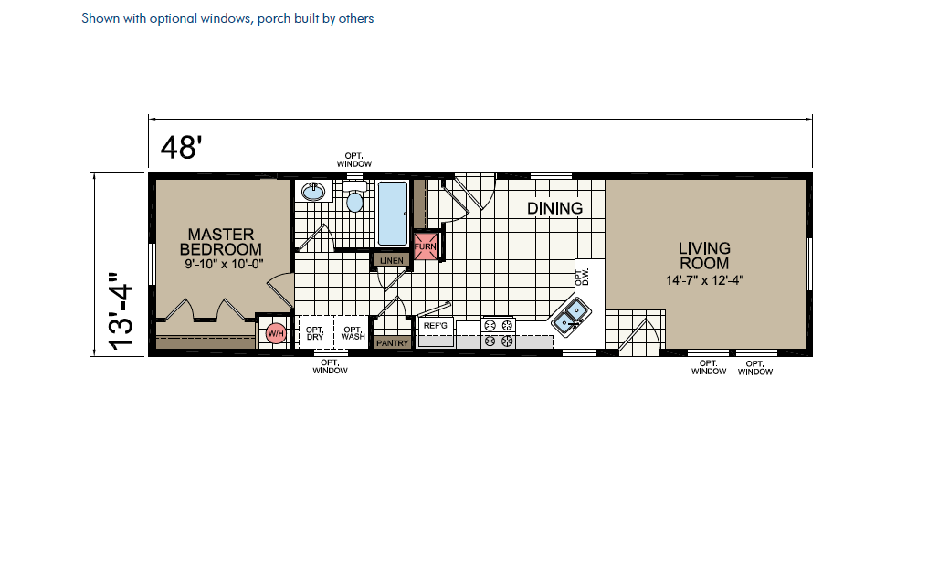 CN448 Floor Plan - Atlantic Homes Central Great Plains Series