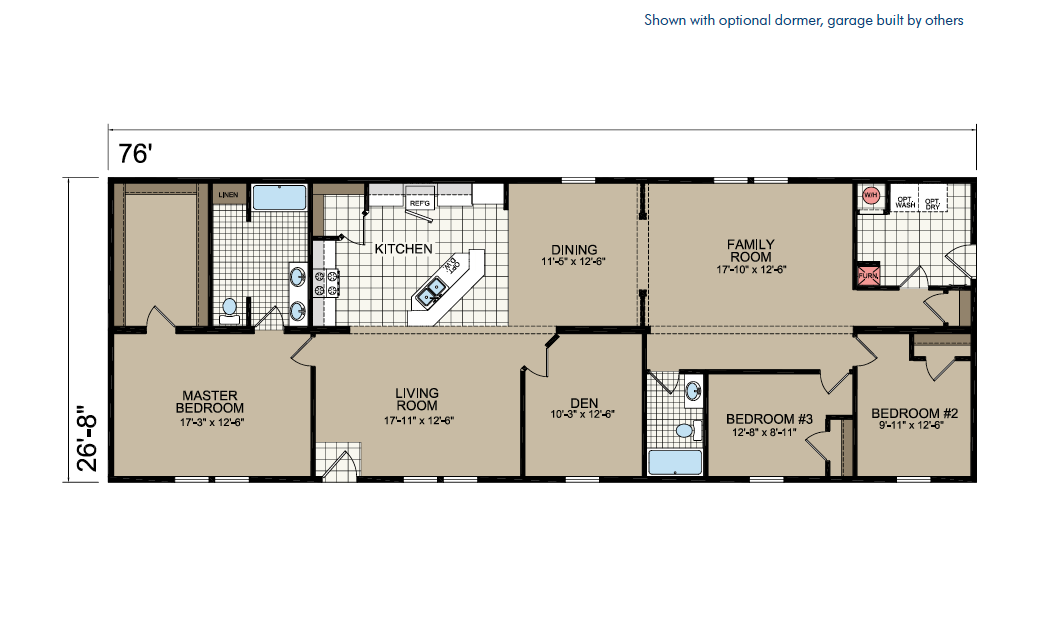 CN876 Floor Plan - Atlantic Homes Central Great Plains Series