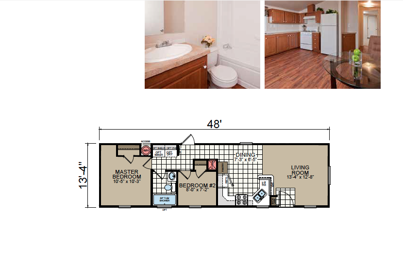 SR-1448 Redman Homes Sunrise Series Floor Plan