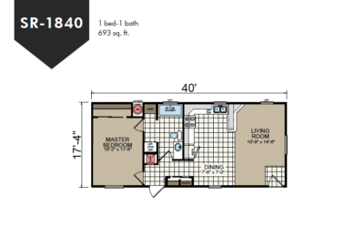SR-1840 Redman Homes Sunrise Series Floor Plan
