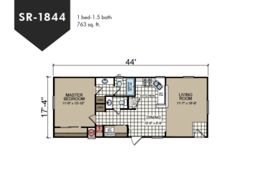 SR-1844 Redman Homes Sunrise Series Floor Plan